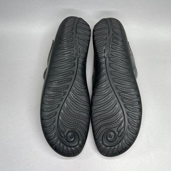 NAOT Mary Jane Shoes Women's Size 11.5 Gray Leather Slip On Comfort Adj Strap - Picture 10 of 12